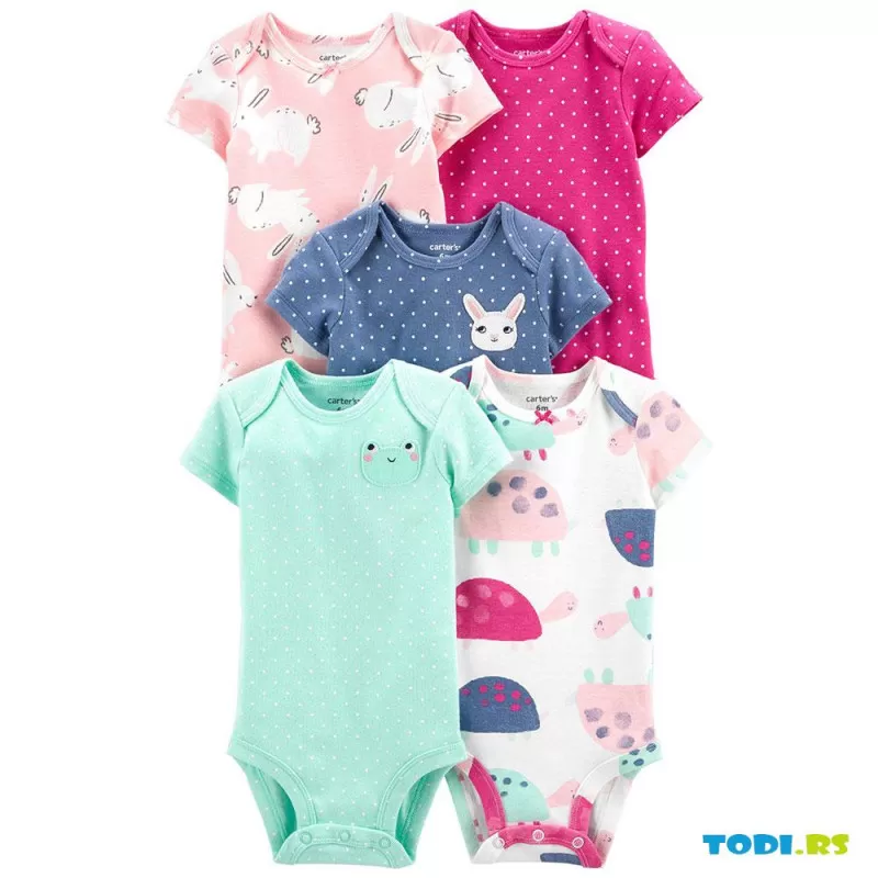 Set bodića kratak rukav za devojčice 