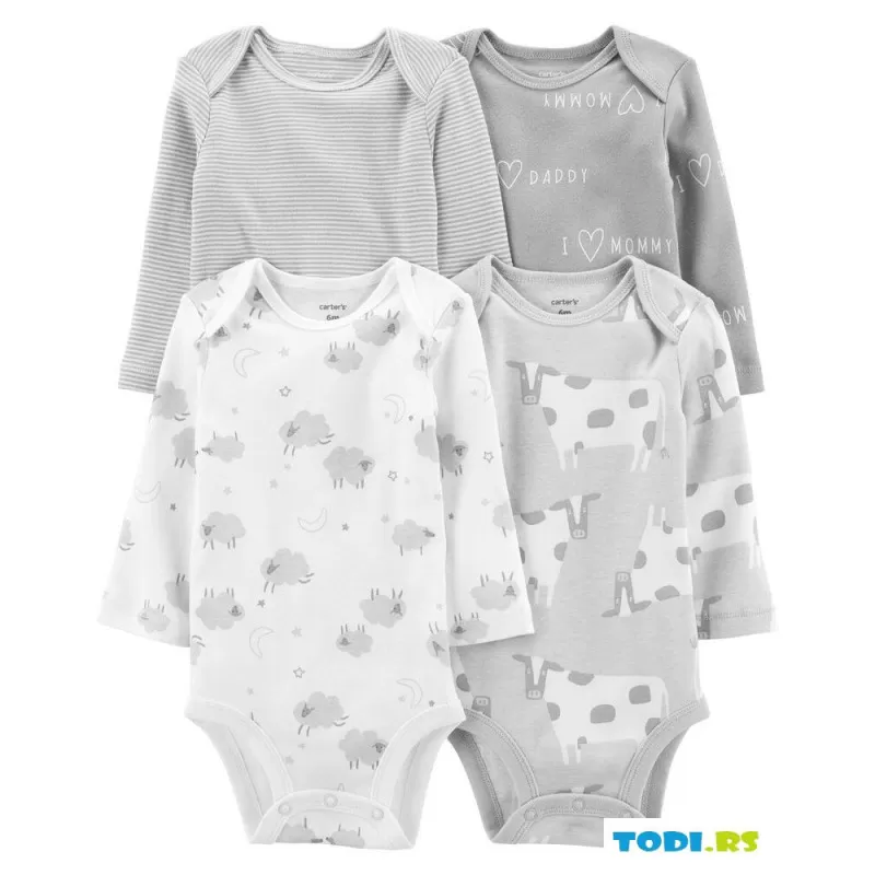 Set bodića dug rukav za dečake 