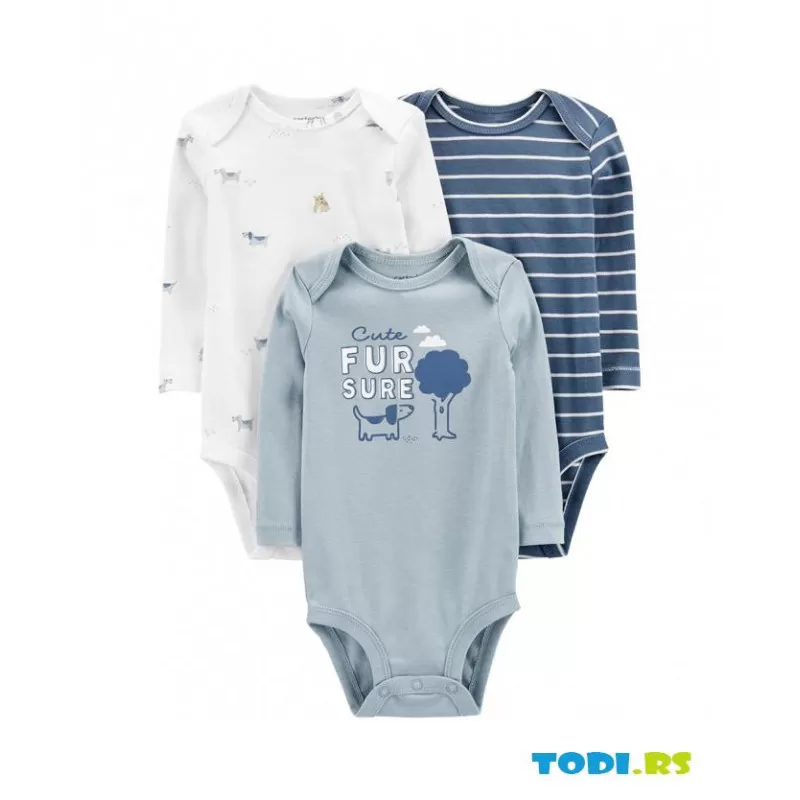 Set bodića dug rukav za dečake 