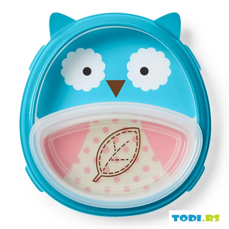 Komplet tanjir i činija-sova 