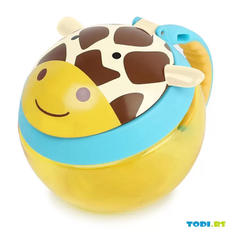 Čaša sa poklopcem za užinu-žirafa 